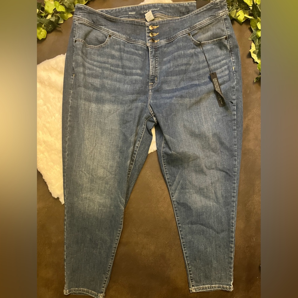 Lane Bryant High Rise Skinny Ankle Jeans 26 NWT